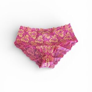 Cosabella Pink/Gold Savona Hot Pant Hipster Large
